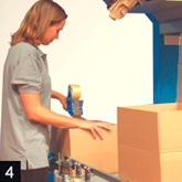 Accufill – halbautomatische Verpackungslinie