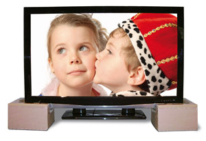 ALPHA SWING TFT-/Plasma-TV Transportsystem (Fernsehbild: Fotolia)